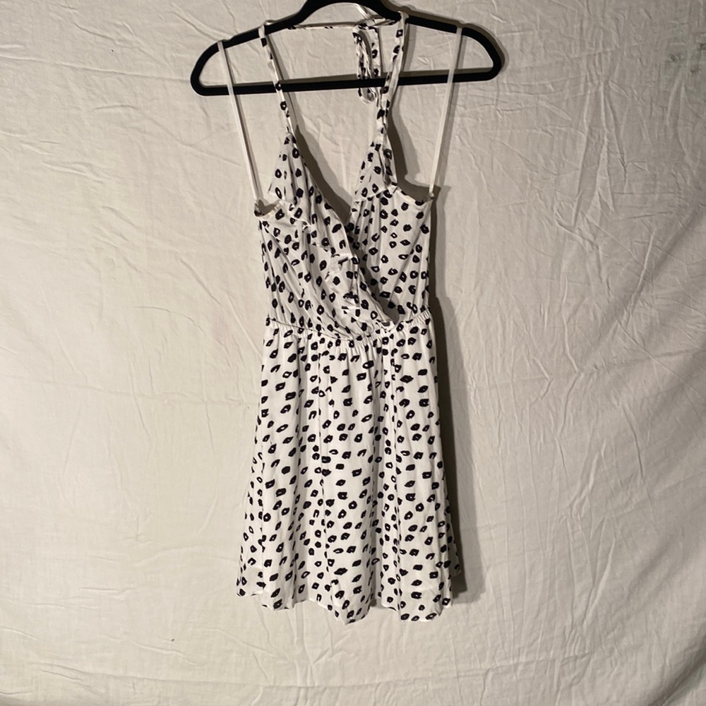 BCB Generation black & White leopard strappy dress .  Size XS polyblend